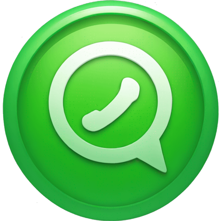 Green tick of whatsapp emoji