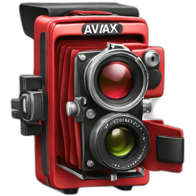 Red Camera with text "Wallet 10 Avax" emoji