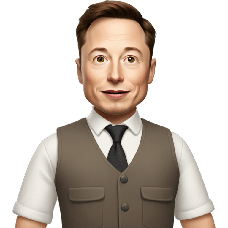 elon musk as a kindergarden teach emoji