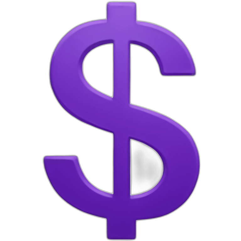 purple dollar sign emoji