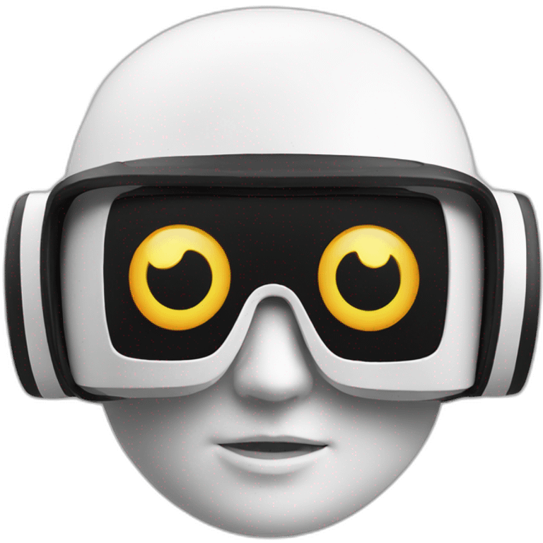 white vr headset christmas decoration emoji