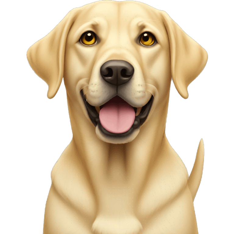 yellow labrador retriever  emoji