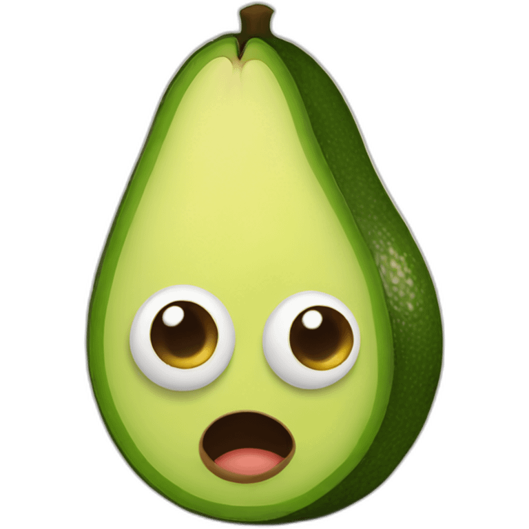 Avocado with eyes emoji