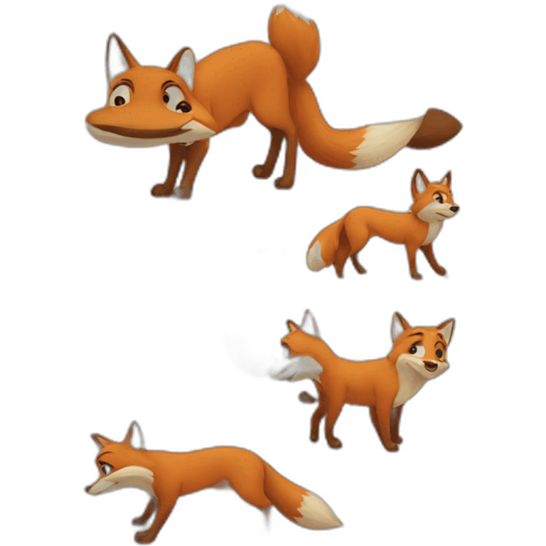 the Fox and the hound emoji