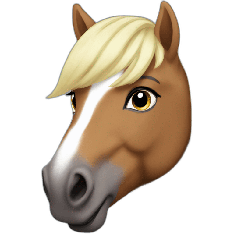 poney maquillé emoji