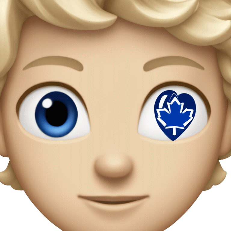 Diamond-heart with the Toronto Maple Leafs logo in the center of the heart. emoji