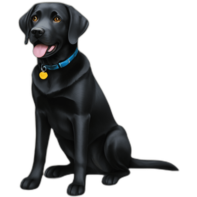 Black Labrador retriever emoji