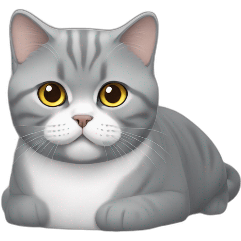 British shorthair hungry emoji