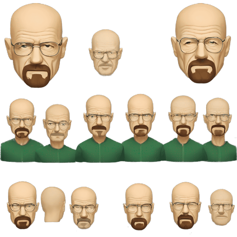 Walter White breaking bad heisenberg bald emoji