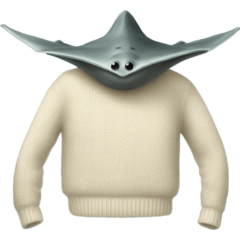 Stingray in sweater emoji