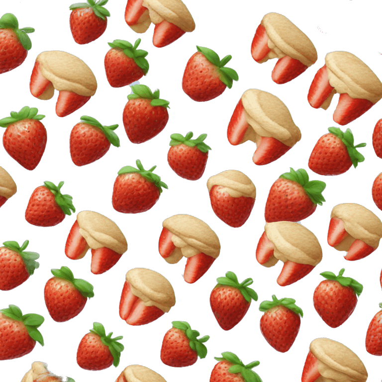 Strawberry shortcake ( food ) emoji