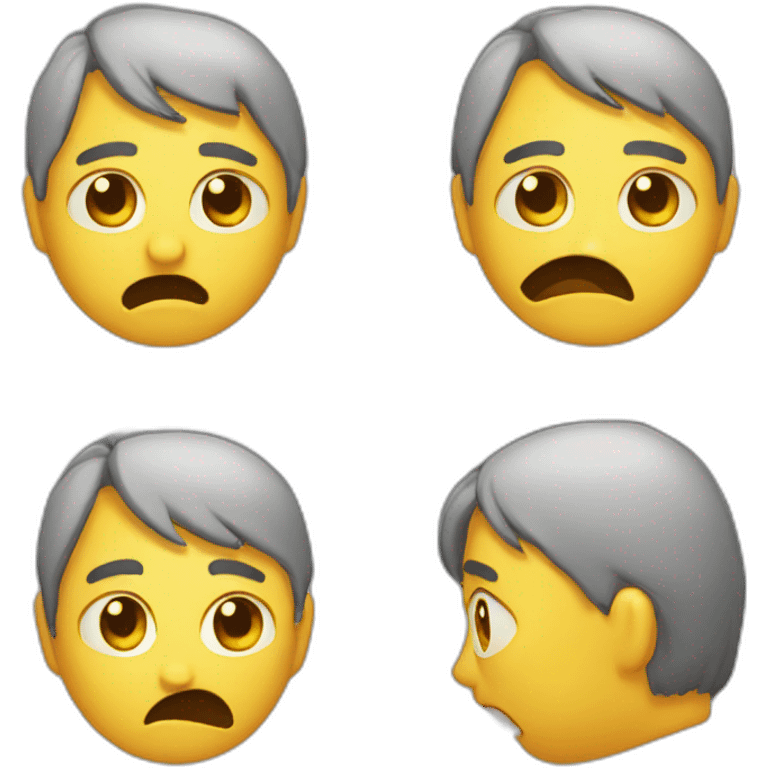 Emoji choqué qui pleure emoji