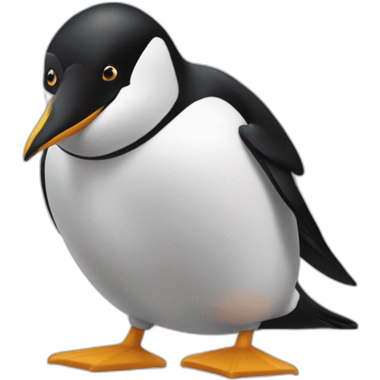 énervé pingouin  emoji