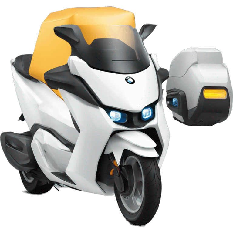 futuristic DELIVERY vehicle covered car bike bmw c1 bmwc1 emoji