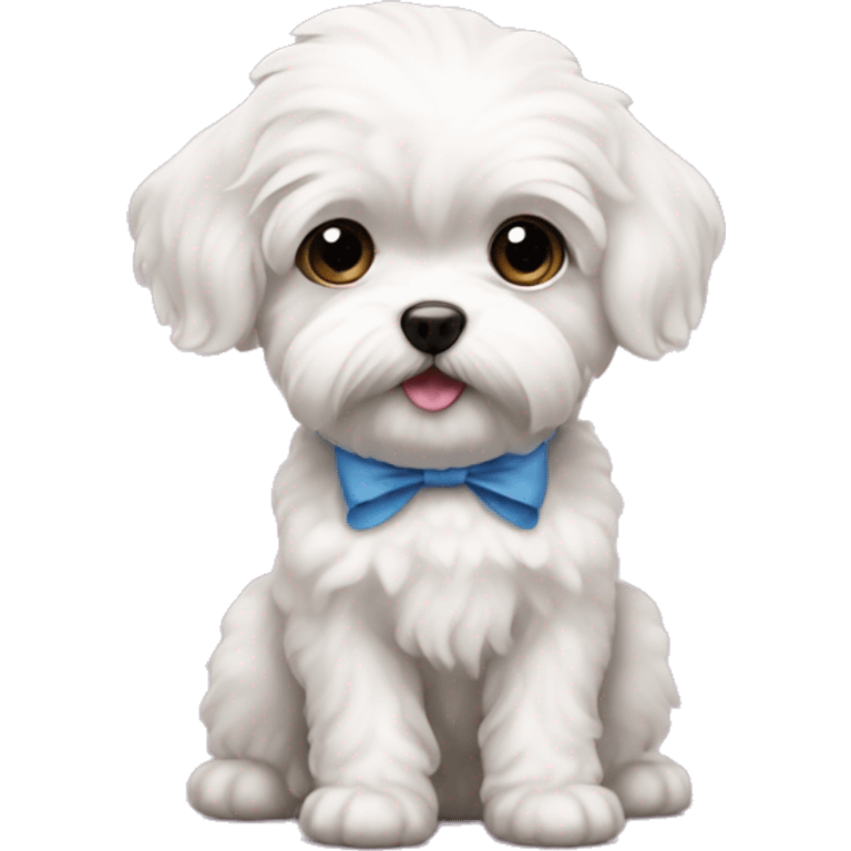 Schichon puppy bow  emoji