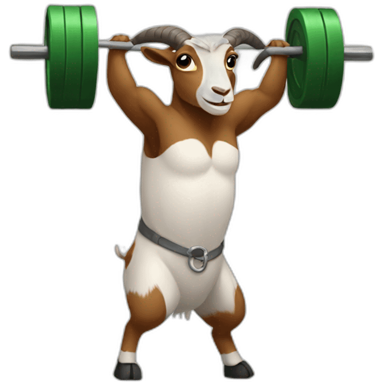 goat weight lifting emoji