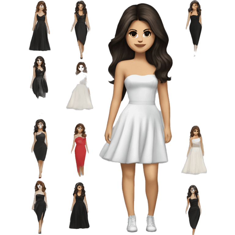 Selena Gomez dresses emoji