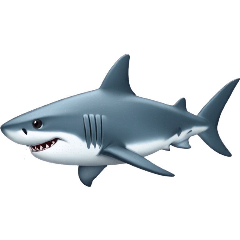 shark with a top emoji