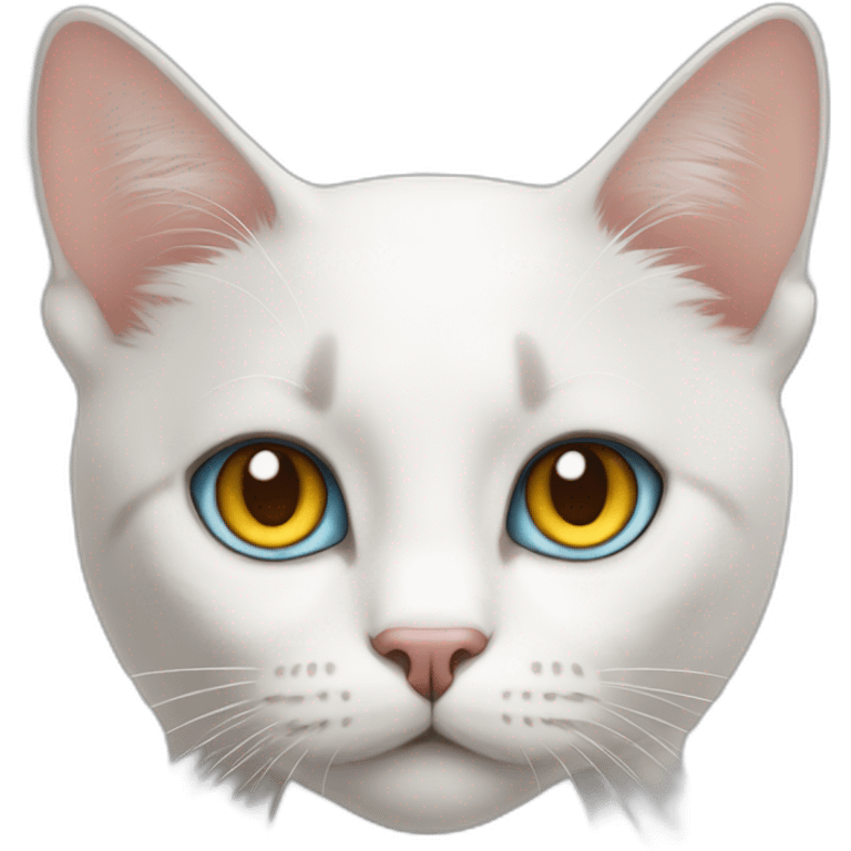 Cat with heterochromia  emoji