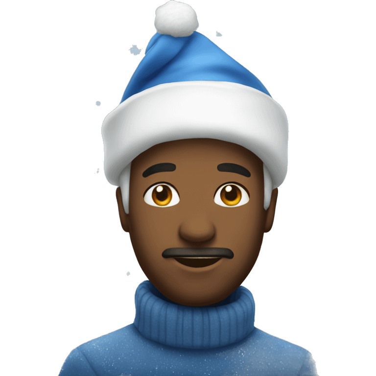 blue christmas  emoji