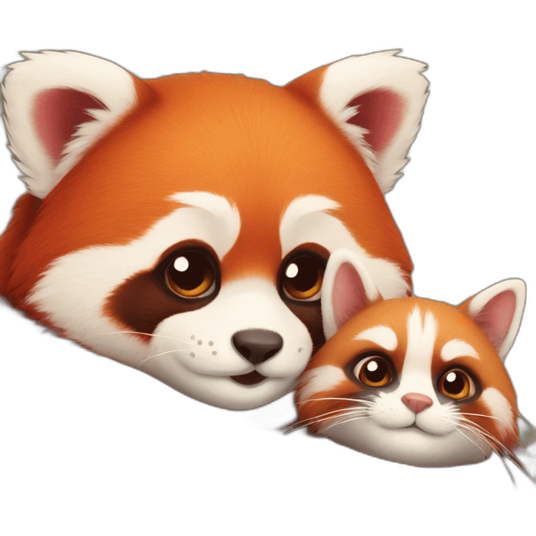 red-panda-cuddles-cute-cat emoji