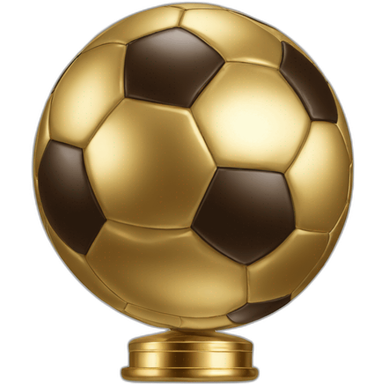 Golden football Ballon D'Or emoji