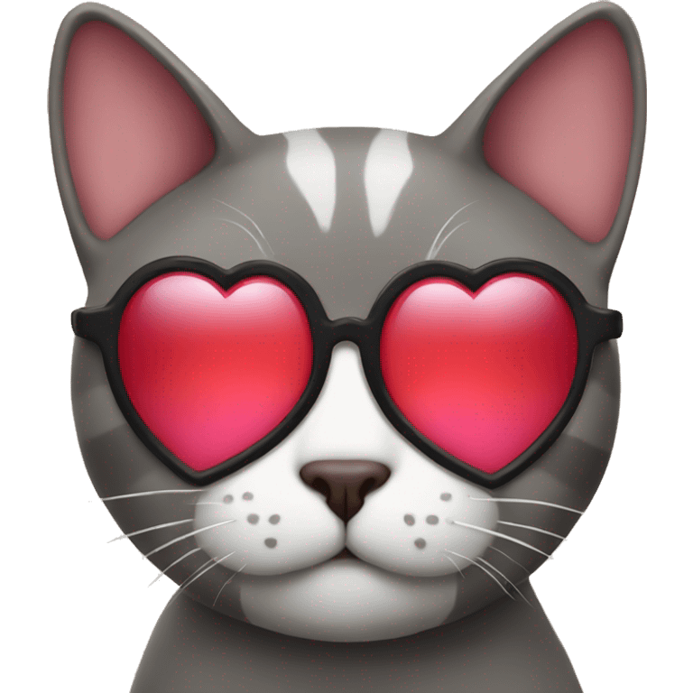 cat with heart glasses  emoji