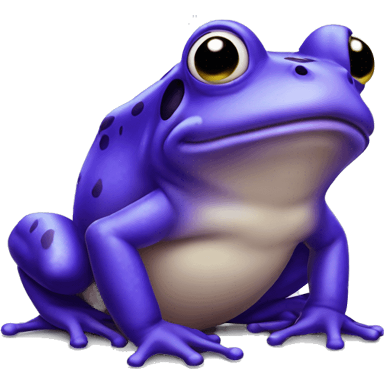 Purple frog emoji