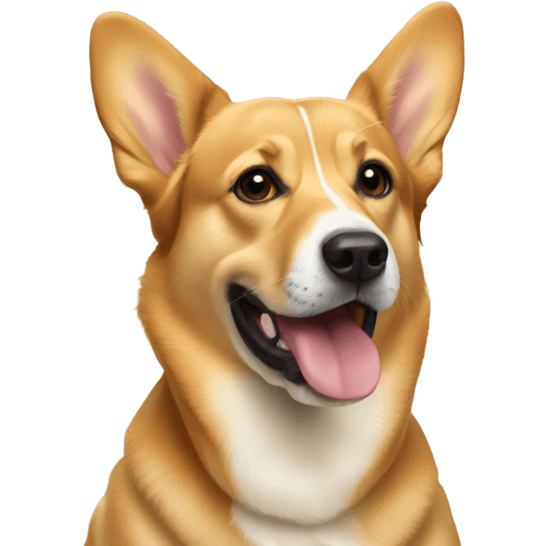 golden corgi lab mix emoji