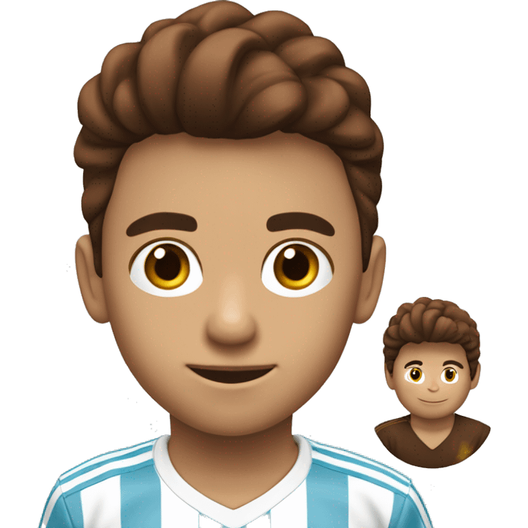 niño Del argentina FC 7 años con el pelo marron emoji