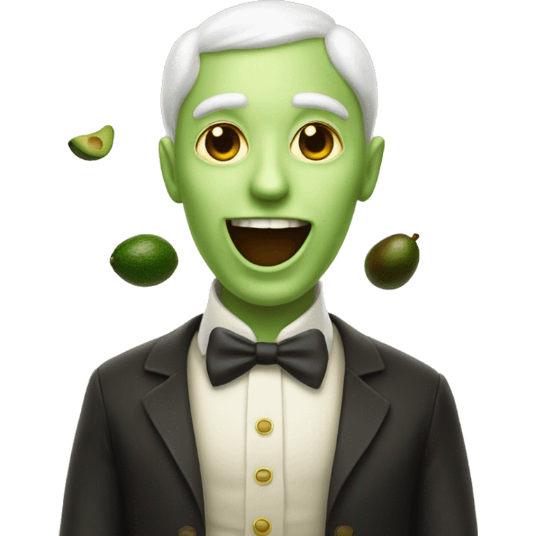 Magic Italian pale man with avocados emoji