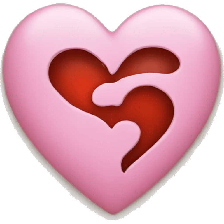 Heart with J inside emoji