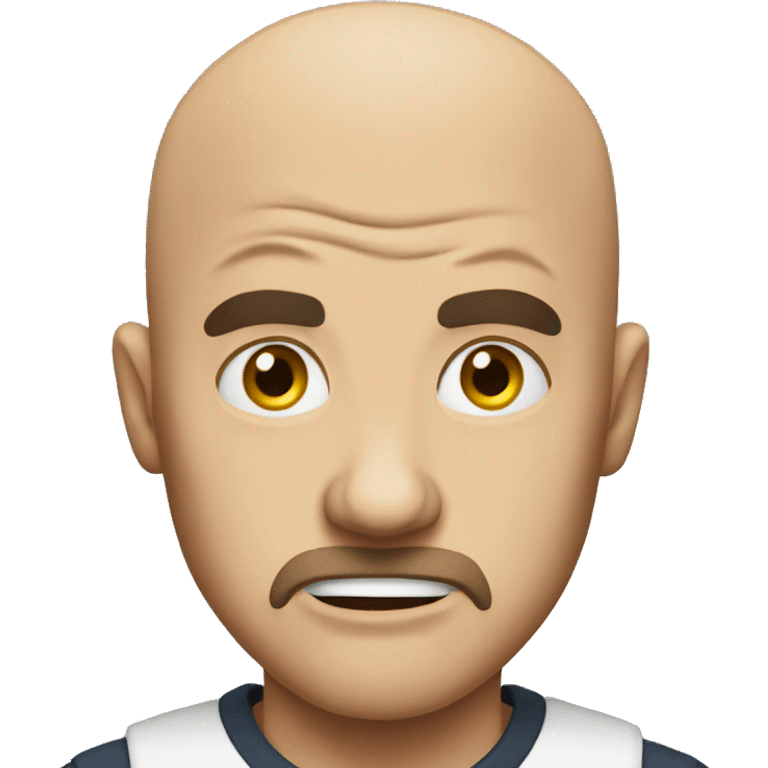 Bald rage emoji