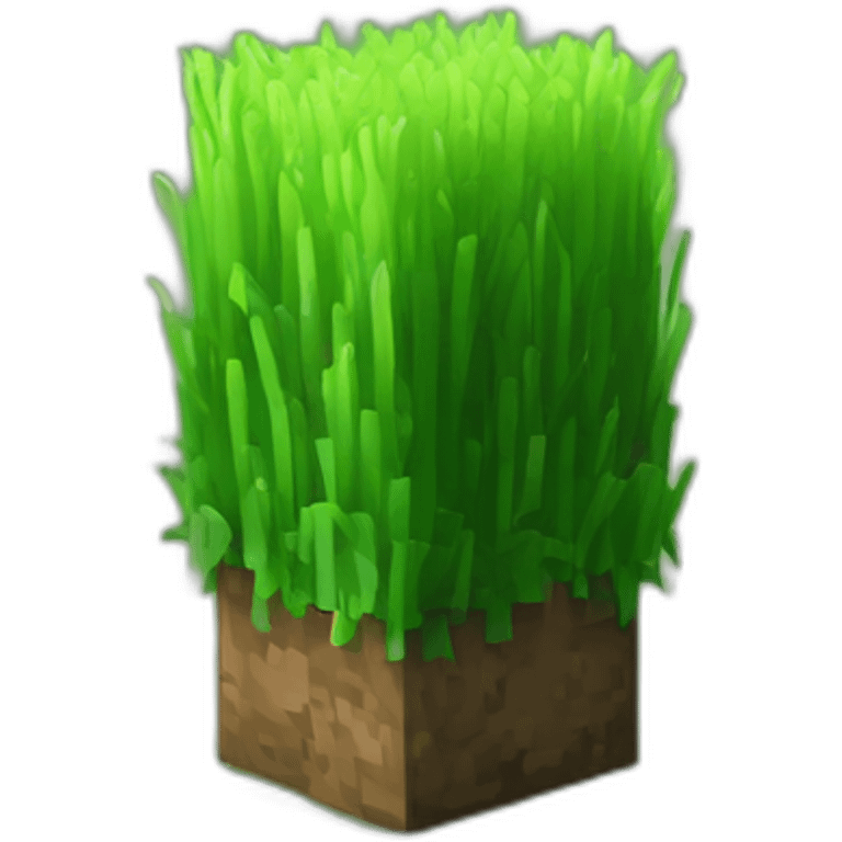 Minecraft grass block emoji