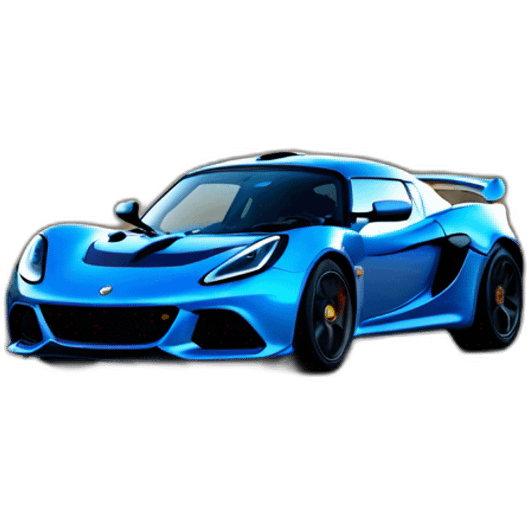 Blue Lotus exige with the number plate V7NLL emoji