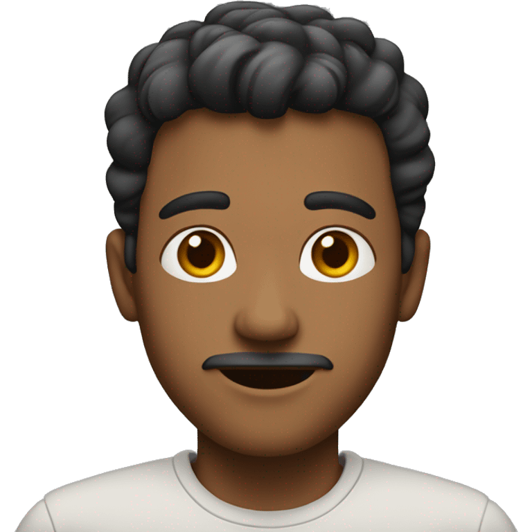 man with two skin tones (one half of this face will be one colour and the other half will be a different colour) emoji