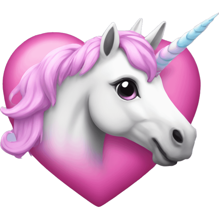 Unicorn heart emoji