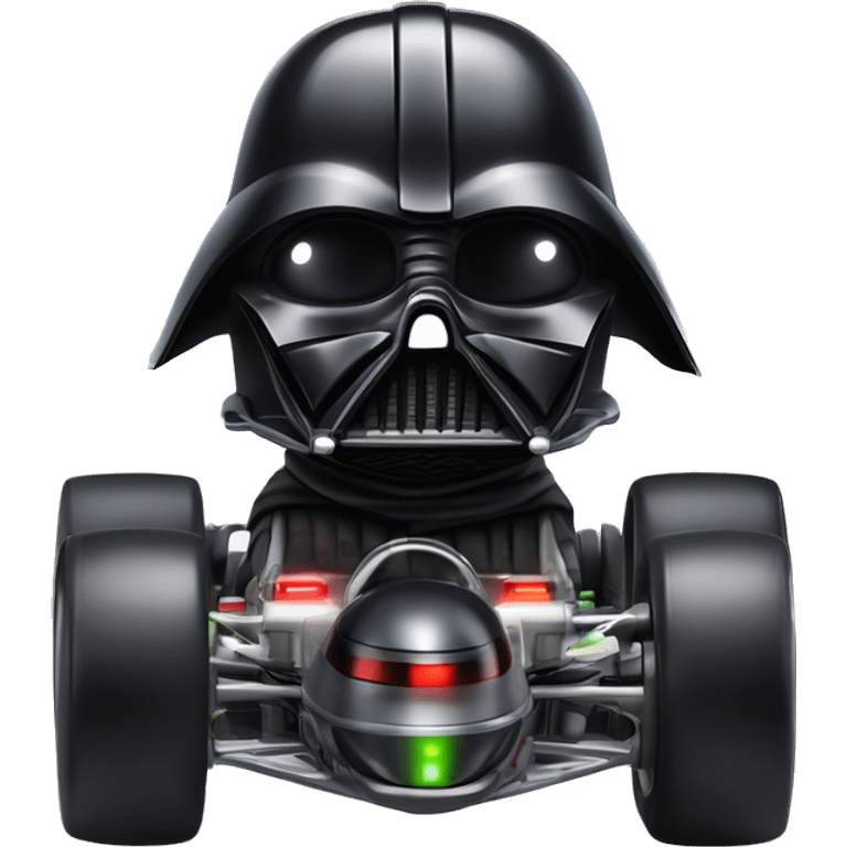 Radio controlled Formula Darth Vader’s race car, light saber headlights, exposed suspension  emoji