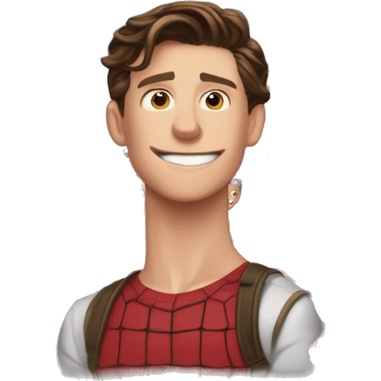 Emojis de tom Holland riendose, enamorado guiñando u ojo, etc emoji