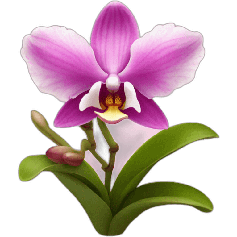 Orquídea rosada emoji