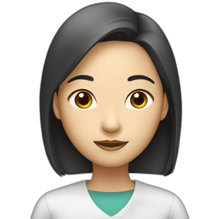 smart female asian emoji