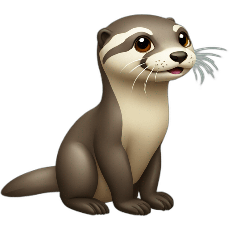 Loutre qui fume emoji