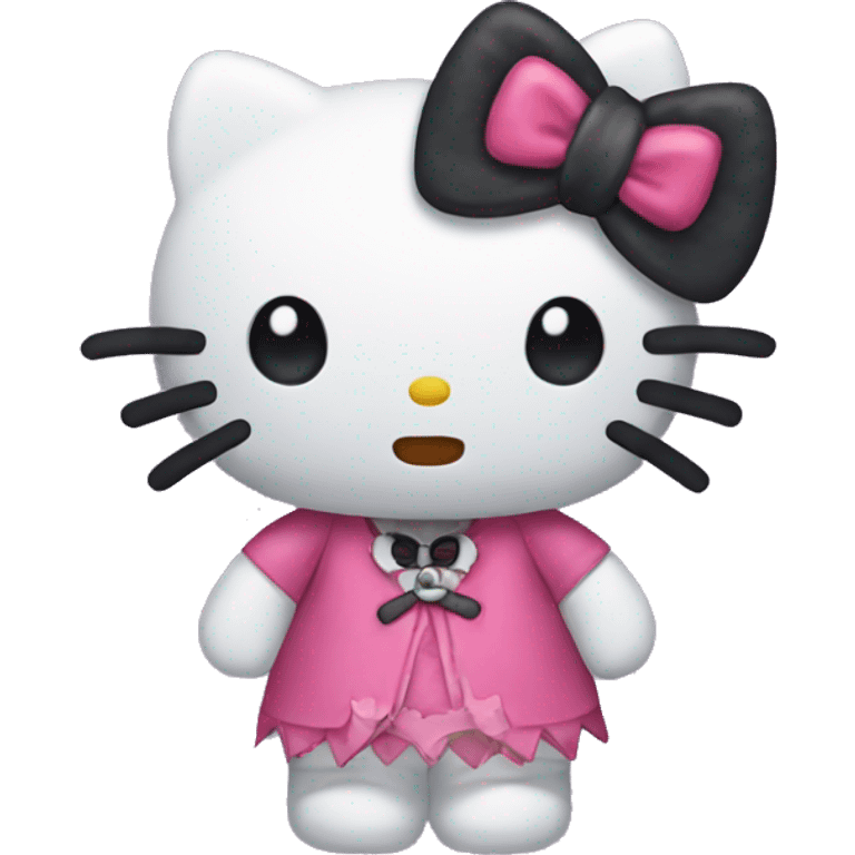 Hello kitty in Halloween  emoji