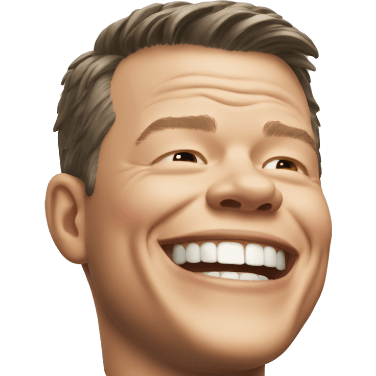 Matt Damon laughing emoji