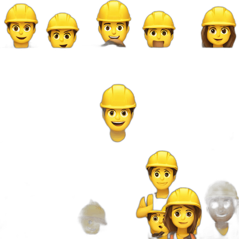 building and construction college students europe emoji