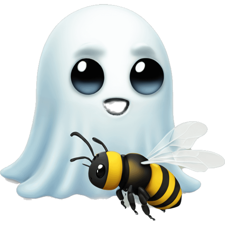 Ghost and bee emoji