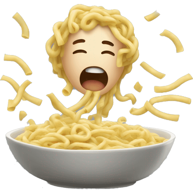 noodles blowing in the win emoji