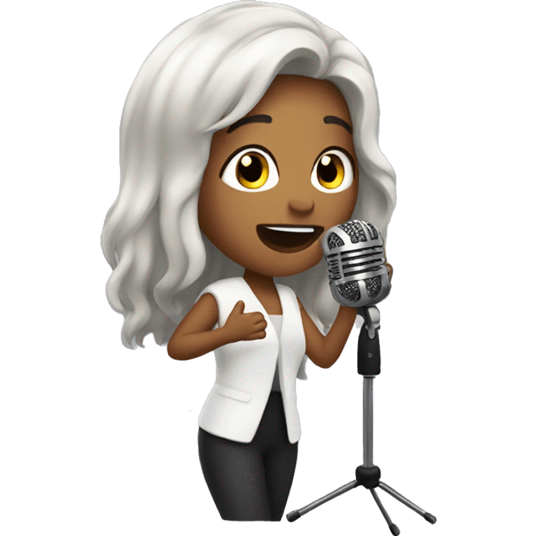 Singing in studio emoji