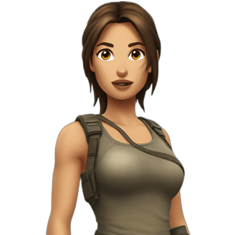 Lara croft emoji