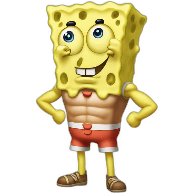 muscular spongebob emoji